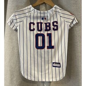 Chicago‎ Cubs White Dog Cat MLB Baseball Jersey